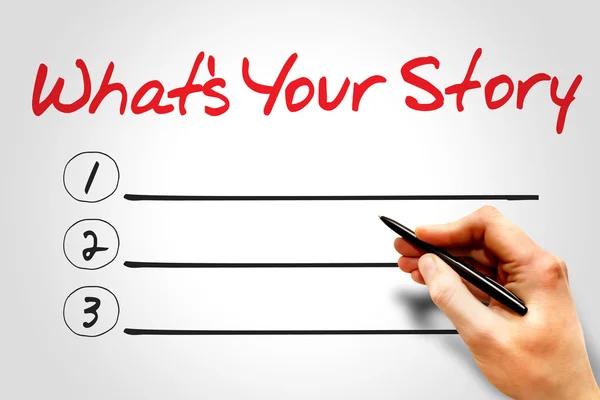 What's Your Story — Stock Photo, Image