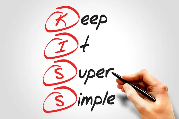 Keep It Super Simple — Stock Photo, Image