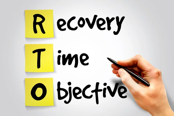 Recovery Time Objective — Stock Photo, Image