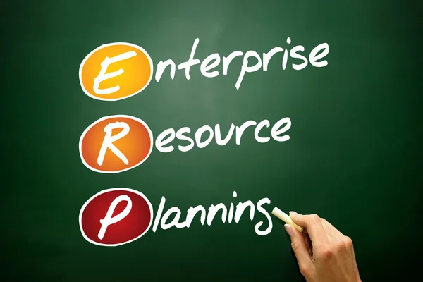 Enterprise resourceplanning — Stockfoto