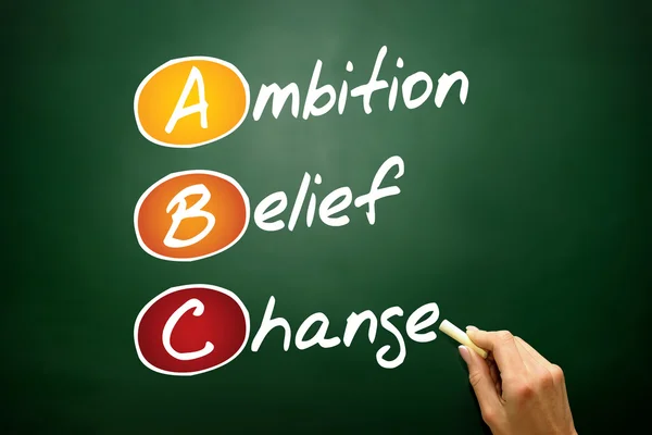 Ambition Belief Change — Stock Photo, Image