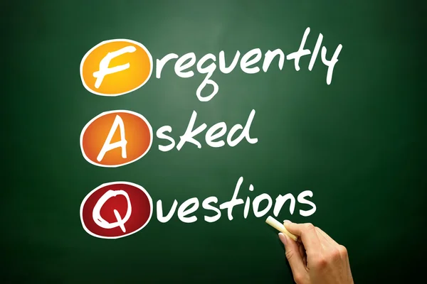 Frequently Asked Questions — Stock Photo, Image