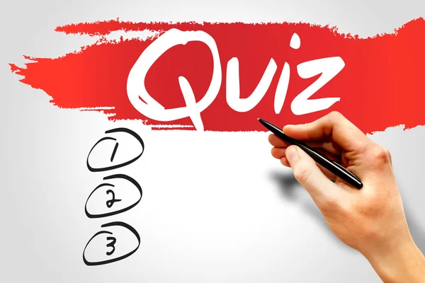 Quiz tom lista — Stockfoto