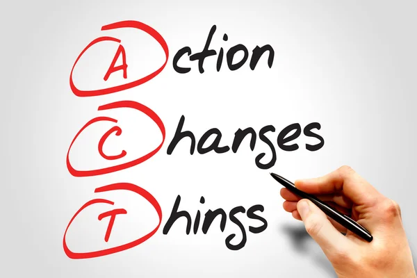 Action Changes Things — Stock Photo, Image