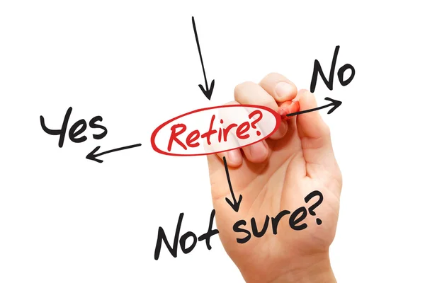 Ризик виходу на пенсію — стокове фото