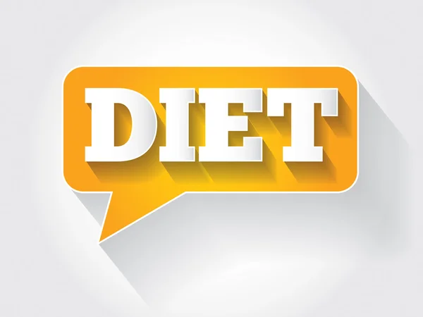 Mensaje DIET — Vector de stock