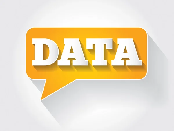 DATA message — Stock Vector