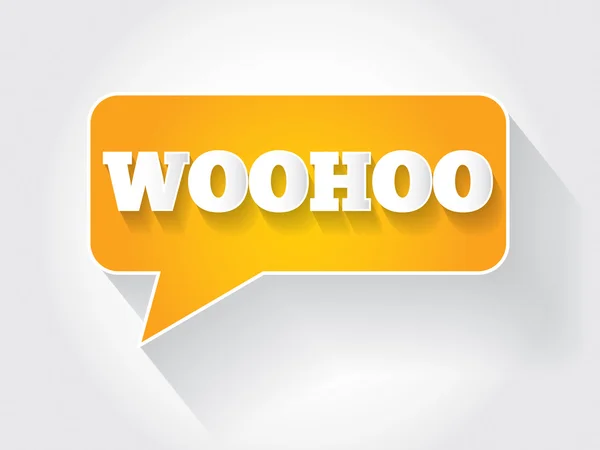 Woohoo — Stock Vector