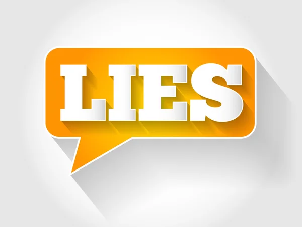 Message texte LIES — Image vectorielle