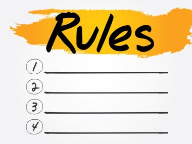Rules clipart