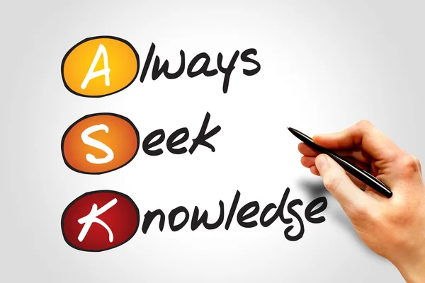 Always Seek Knowledge — Stock Photo, Image