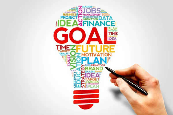 GOAL bulb — Stock Photo, Image