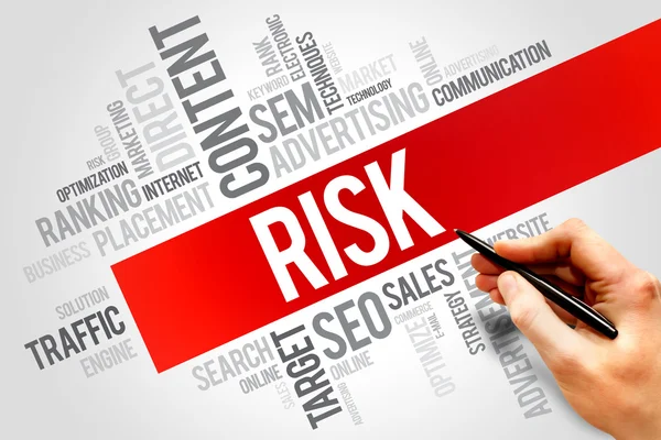 RISK word cloud — Stock Photo, Image