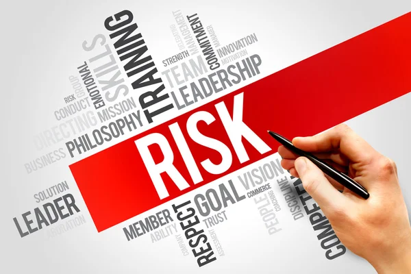 RISK word cloud — Stock Photo, Image