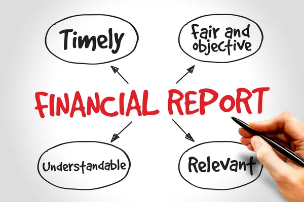 Relatório financeiro — Fotografia de Stock
