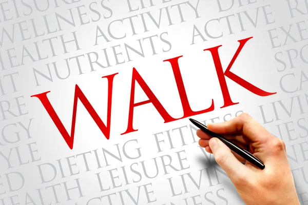 WALK word cloud — Stock Photo, Image