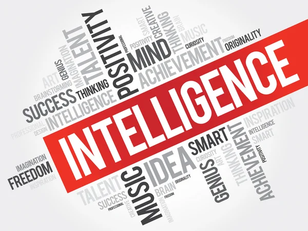 Intelligence word cloud, business concept — Stock Photo, Image