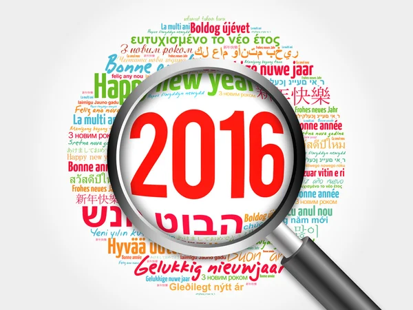 2016 Happy New Year in different languages