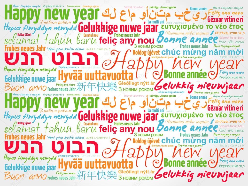 Happy New Year in different languages