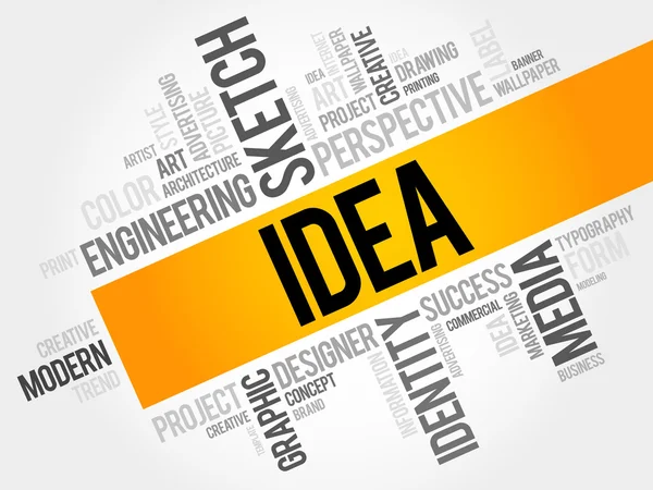 IDEA word cloud — Stock Photo, Image