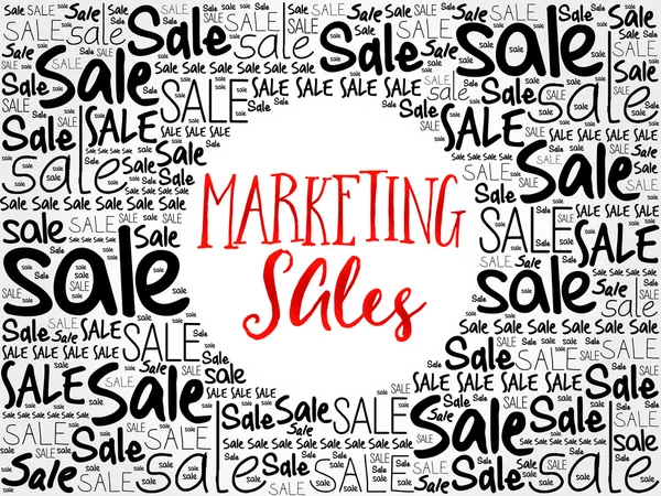 Marketing SALES word cloud background — Stock Vector