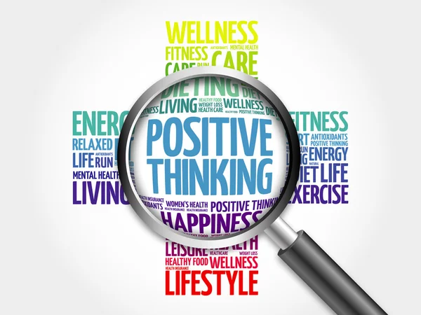 Positive thinking word cloud — Stock Photo, Image
