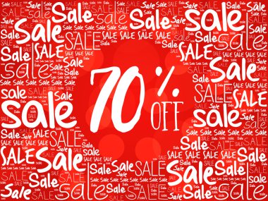 Kelime bulutu arka plan kapalı % 70