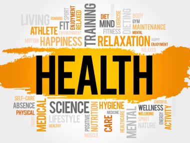 Sağlık kelime bulutu