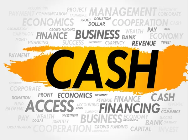 CASH word cloud — Stock Vector