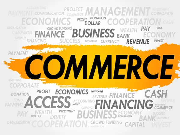 COMMERCE word cloud Stock Vector by ©dizanna 192014162