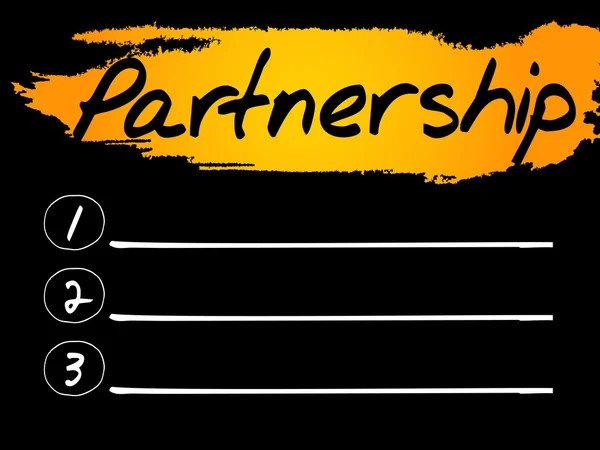 Κενή λίστα εταιρικής σχέσης — Διανυσματικό Αρχείο