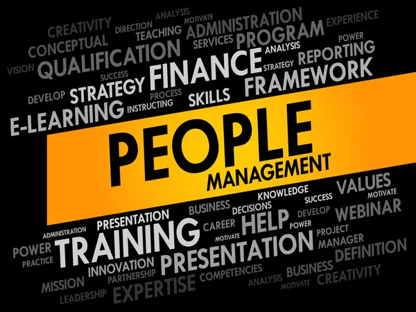 People Management word cloud — Stock Vector