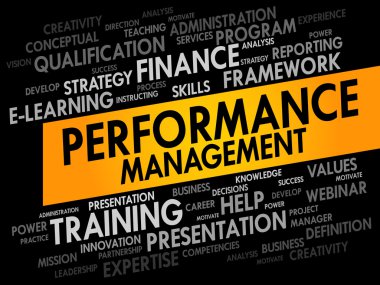 Performance Management word cloud clipart