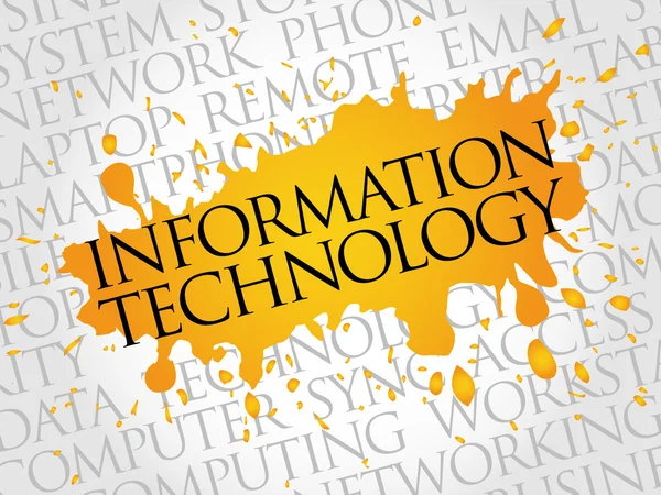 Information Technology word cloud — Stock Vector