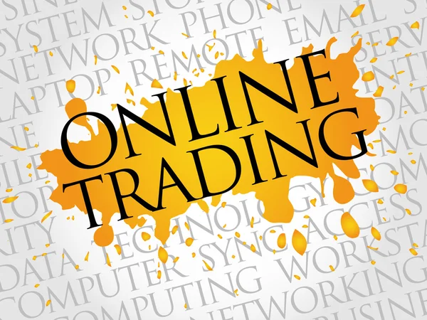 Handlu online chmura słowa — Wektor stockowy