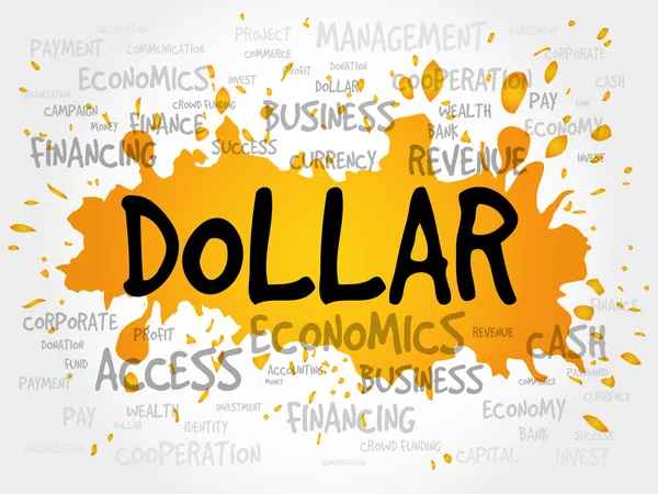 DOLLAR word cloud — Stock Vector