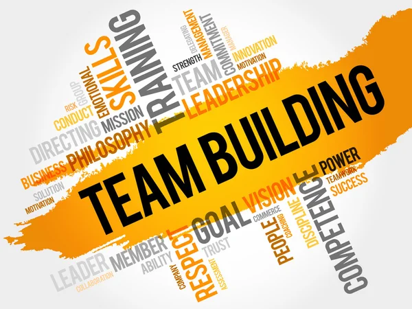 Teambuilding word cloud — Stockvector