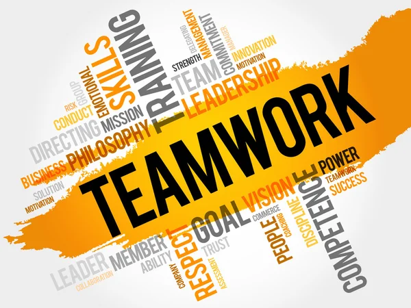 TEAMWORK word cloud — Stock Vector