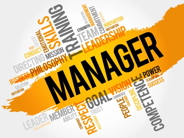 Manager word cloud — Stock vektor