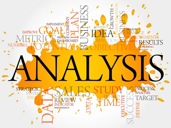 Analyse word cloud — Stockvector