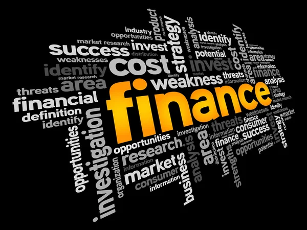 FINANCE word cloud — Stock Vector