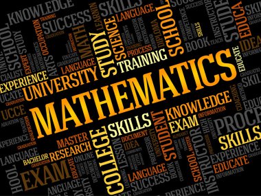 Matematik kelime bulutu