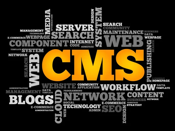 Sistema de gestión de contenidos CMS — Vector de stock