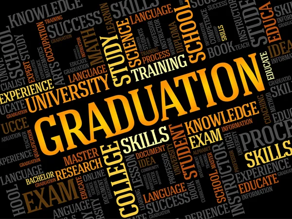 GRADUATION word cloud — Stock Vector