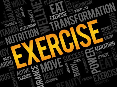 egzersiz kelime bulutu