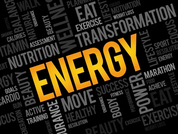 ENERGY word cloud — Stock Photo, Image