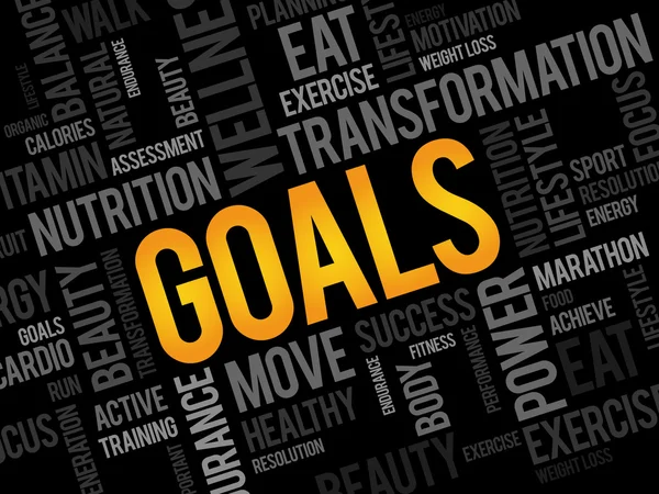 GOALS word cloud — Stock Photo, Image