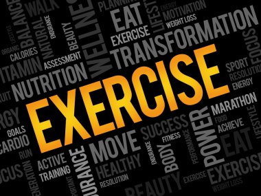 egzersiz kelime bulutu