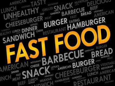 Fast Food kelime bulutu