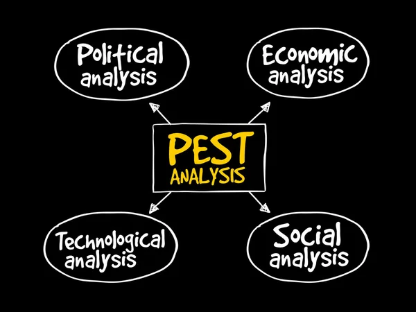 PEST analysis mind map
